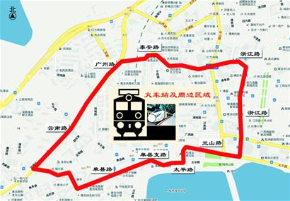 青島火車站周邊劃出整治圈 治理強買強賣出租挑客