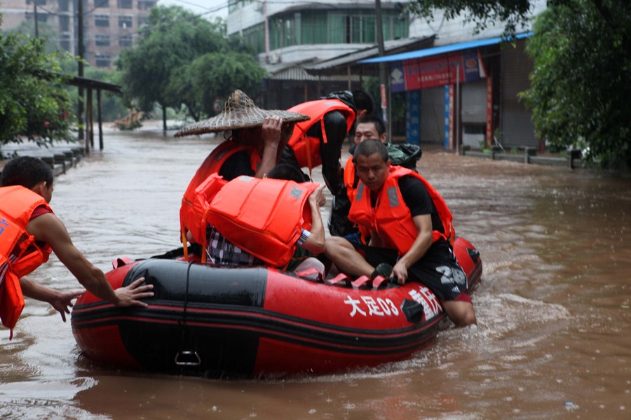 重慶大足遭受有史以來(lái)最強(qiáng)暴雨