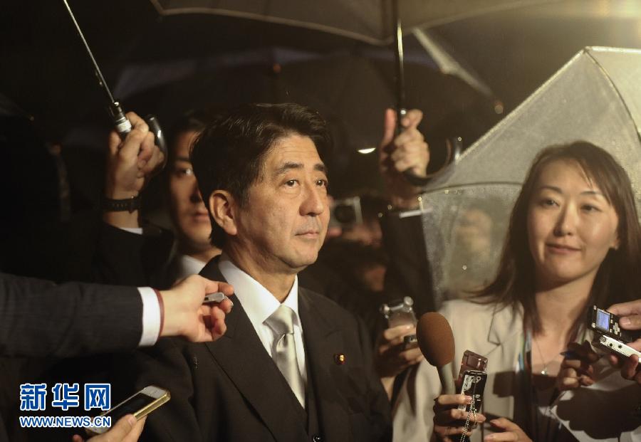 日本自民黨總裁安倍晉三參拜靖國(guó)神社